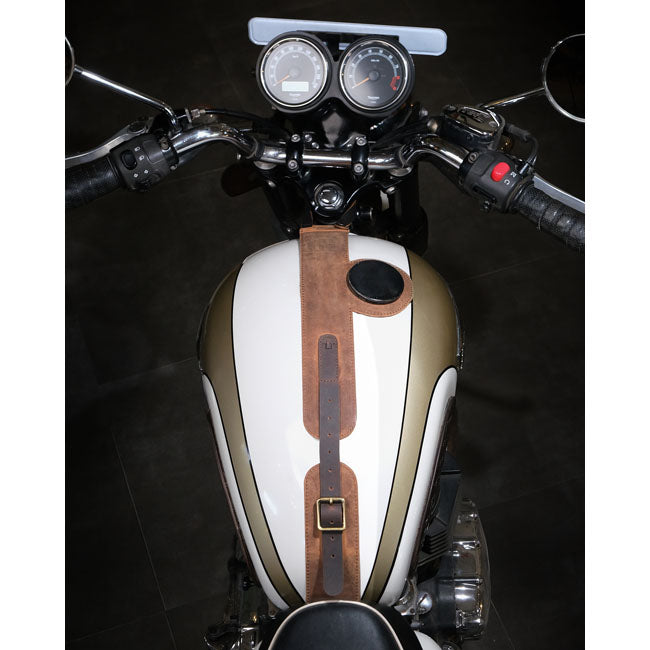 Trip Machine - Moto Exclusive Tank Strap & Utility Pouch - Brown