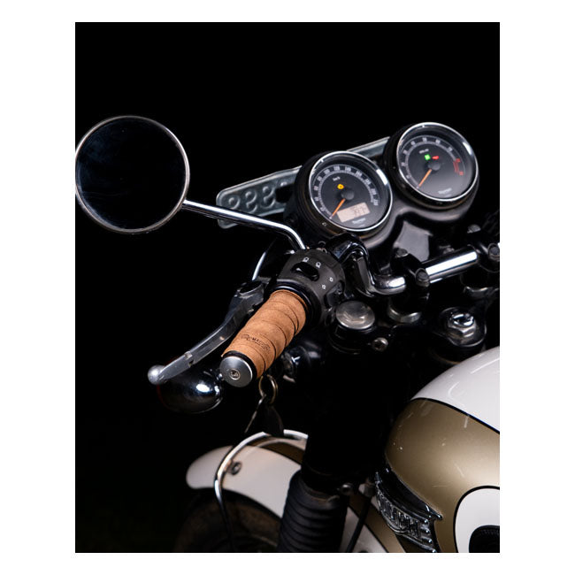Trip Machine, leather handlebar grip wraps - Tobacco Brown