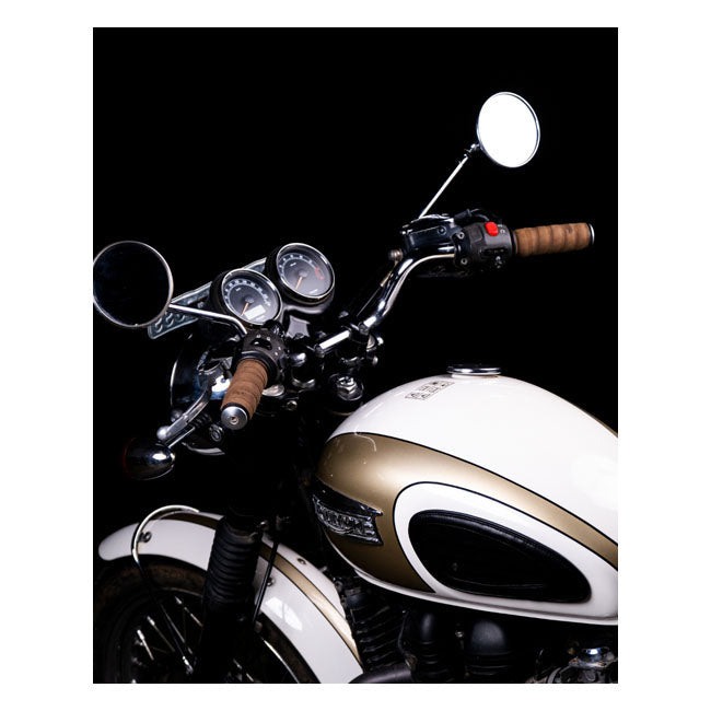 Trip Machine, leather handlebar grip wraps - Tobacco Brown