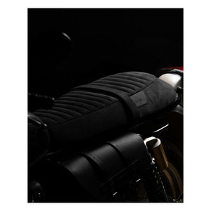 Trip Machine Touring Seat Royal Enfield Twins - black suede