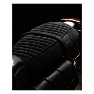 Trip Machine Touring Seat Royal Enfield Twins - black suede