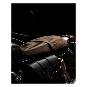 Trip Machine Touring Seat Royal Enfield Twins - tobacco suede