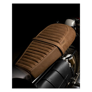 Trip Machine Touring Seat Royal Enfield Twins - brown suede
