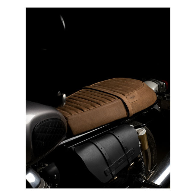 Trip Machine Touring Seat Royal Enfield Twins - brown suede