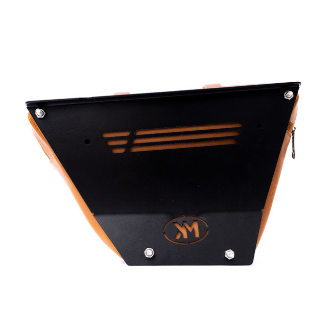 TRIP MACHINE Royal Enfield Interceptor or Continental 650 - TAN Leather Side Panel Bags