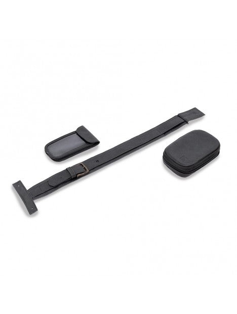 Alo's Leather Tank Belt - Black - for Liquid Cooled Triumphs