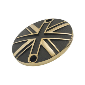 Points ACG Cover/Badge - Union Jack - 2 Tone Brass & Black