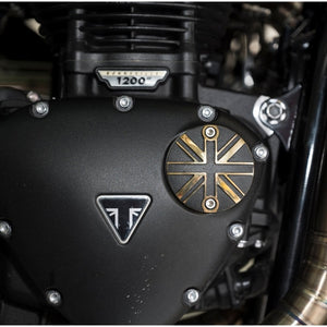 Points ACG Cover/Badge - Union Jack - 2 Tone Brass & Black