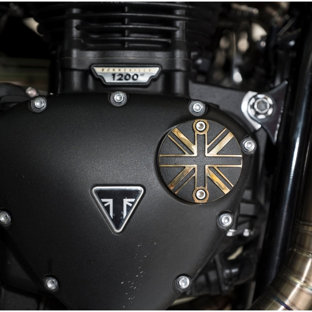 Points ACG Cover/Badge - Union Jack - 2 Tone Brass & Black
