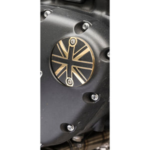 Points ACG Cover/Badge - Union Jack - 2 Tone Brass & Black