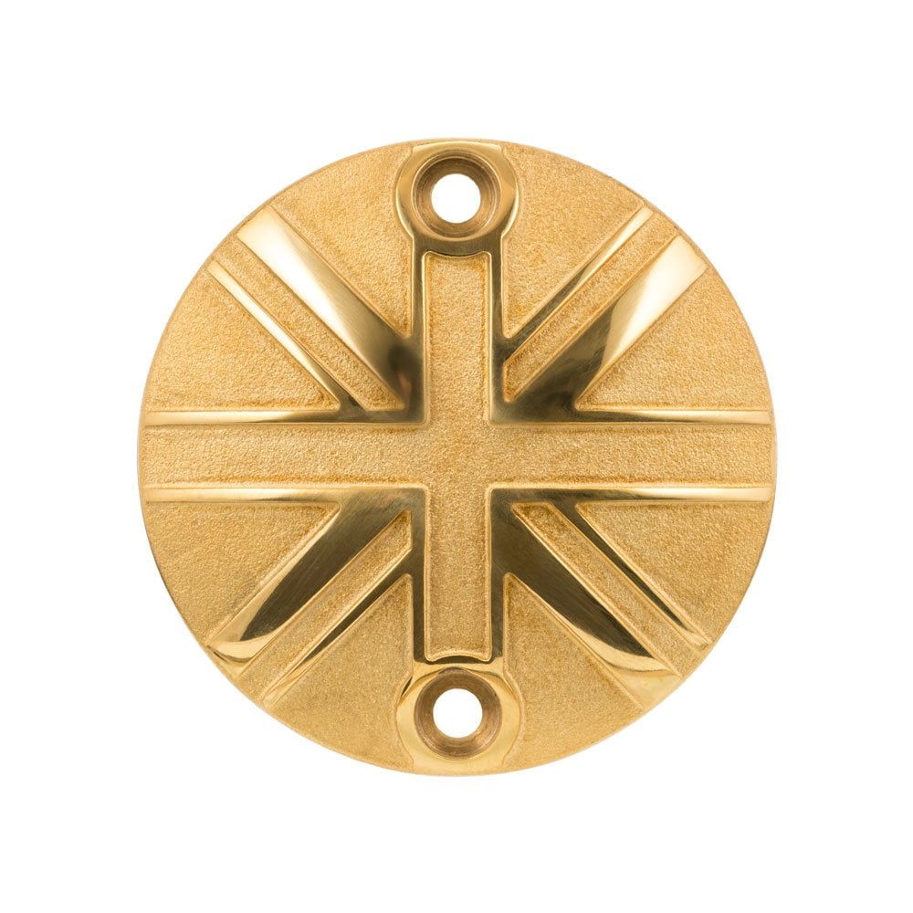 Clutch Badge - Union Jack - Solid Brass