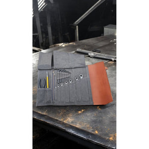 Motone The SCOUT - Leather & Waxed Canvas ToolRoll - Fully Loaded (incl. Tools)