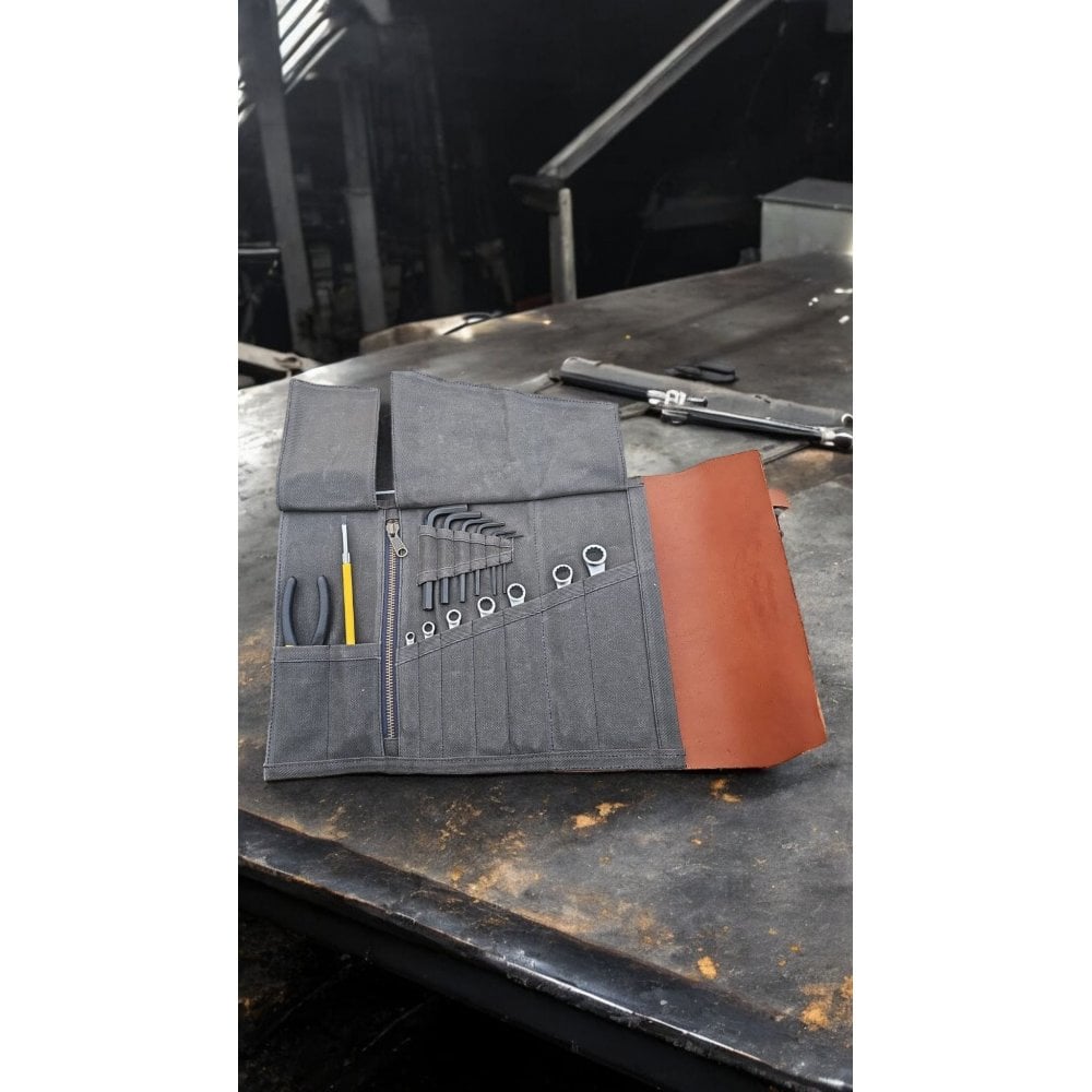 Motone The SCOUT - Leather & Waxed Canvas ToolRoll - Fully Loaded (incl. Tools)