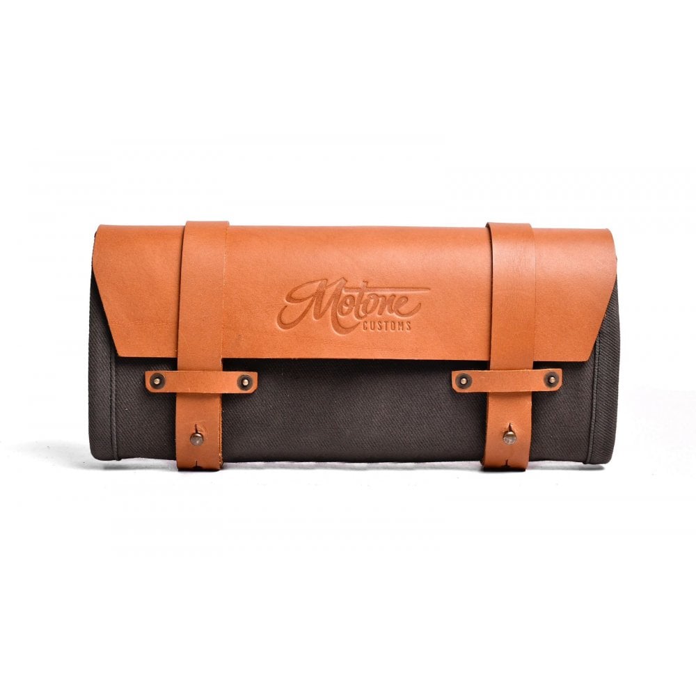 Motone The SCOUT - Leather & Waxed Canvas ToolRoll - Fully Loaded (incl. Tools)