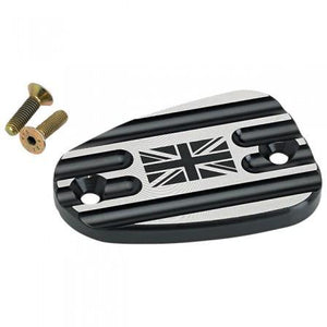 Triumph Front Master Cylinder Cover Union Jack - Black