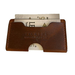 Vickers Motorcycle Co. Leather Card Holder/Wallet