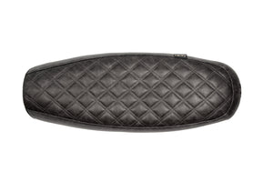 The "Essential" Diamond Stitch Leather Slim Seat - Black