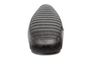 The "Essential" Tuck n Roll Leather Slim Seat - Black