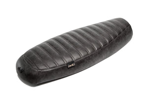 The "Essential" Tuck n Roll Leather Slim Seat - Black