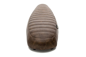 The "Essential" Tuck n Roll Leather Slim Seat - Brown