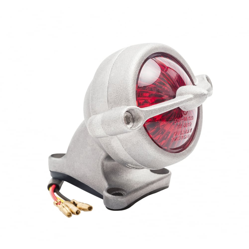 LED Tail Light - Bel Air Style + Fender Mount Kit - Shot Blast