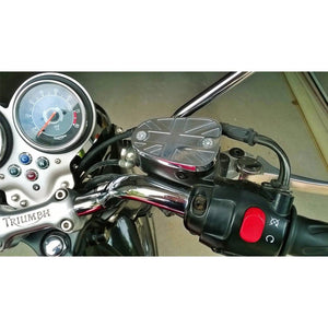 Billet Disc Brake Fluid Reservoir Master Cylinder Cap - Union Jack - Polish