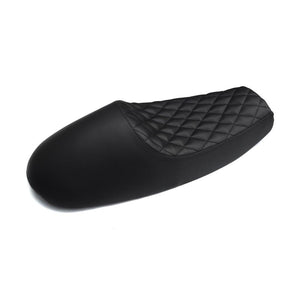 Cafe Racer Seat - Diamond Stitch - Black