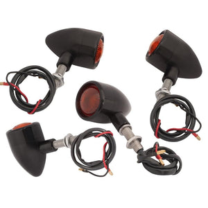 Custom Billet Indicator Turn Signals - Set of 4 - Black