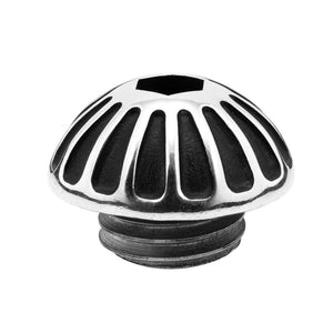 Engine Oil Filler Cap - Roswell - Contrast Black/Polish