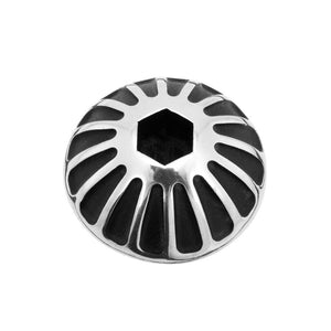 Engine Oil Filler Cap - Roswell - Contrast Black/Polish