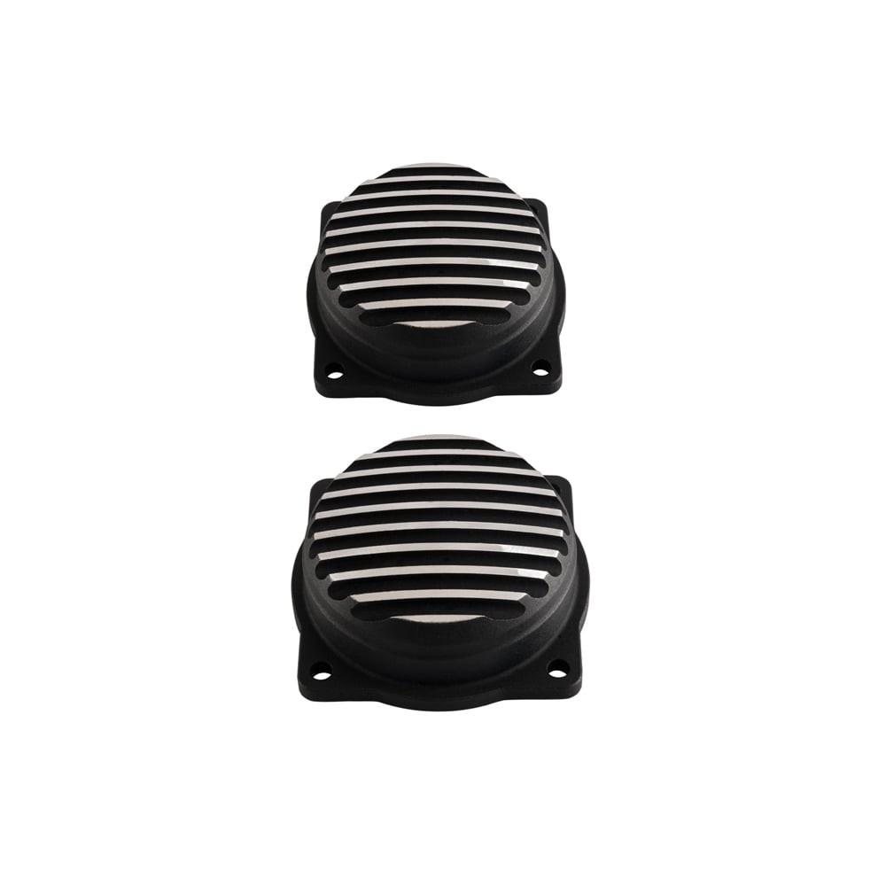 Finned EFI Carb Tops Contrast Cut Black