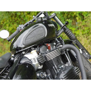 Finned Exhaust Clamps - LC - Black Paint Finish