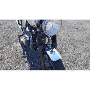 Front Mudguard - Spoke Wheels - Polished Aluminium