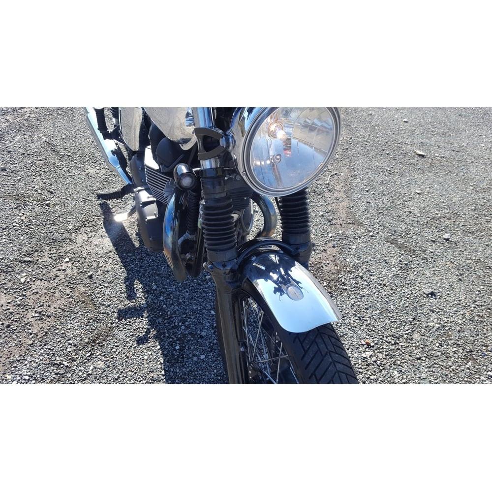 Front Mudguard - Spoke Wheels - Polished Aluminium