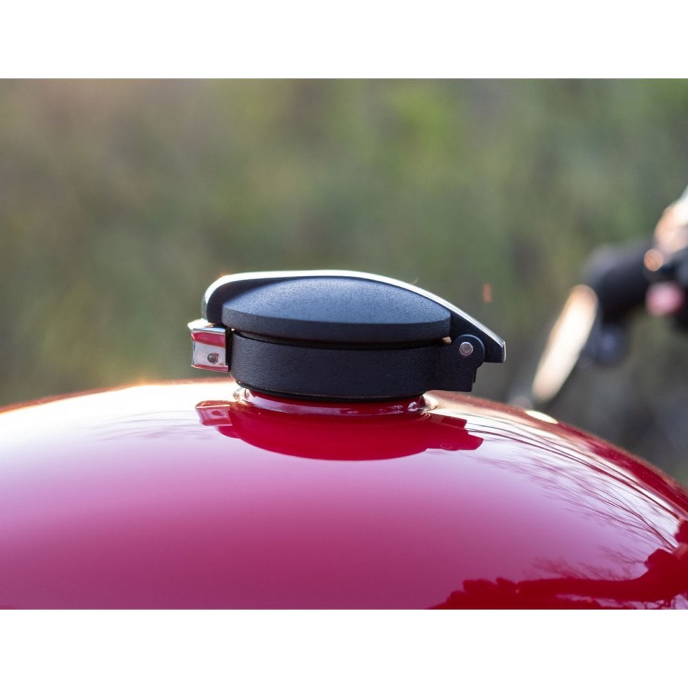 Monza Fuel Cap Kit for Triumph and HD - Black/Contrast Polished