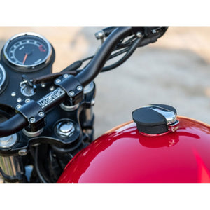 Monza Fuel Cap Kit for Triumph and HD - Black/Contrast Polished