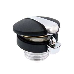 Monza Fuel Cap Kit for Triumph and HD - Black/Contrast Polished