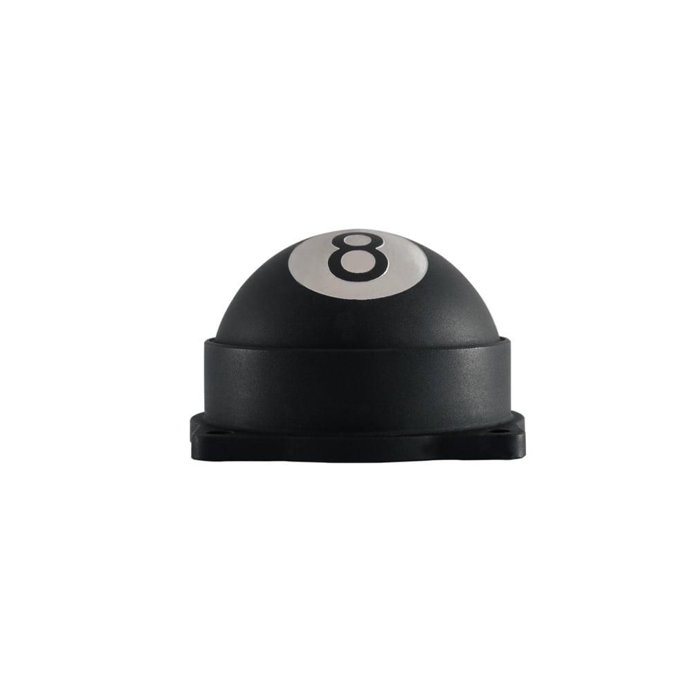 8 Ball Finned Carb Tops Contrast Cut 8 Balls Black - CARB Version