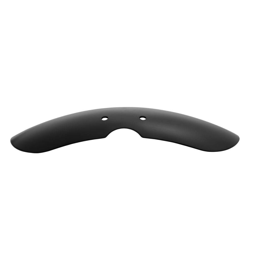Shorty - Bobbed Front Mudguard/Fender- Spoke Wheels - Black Anodised Aluminium