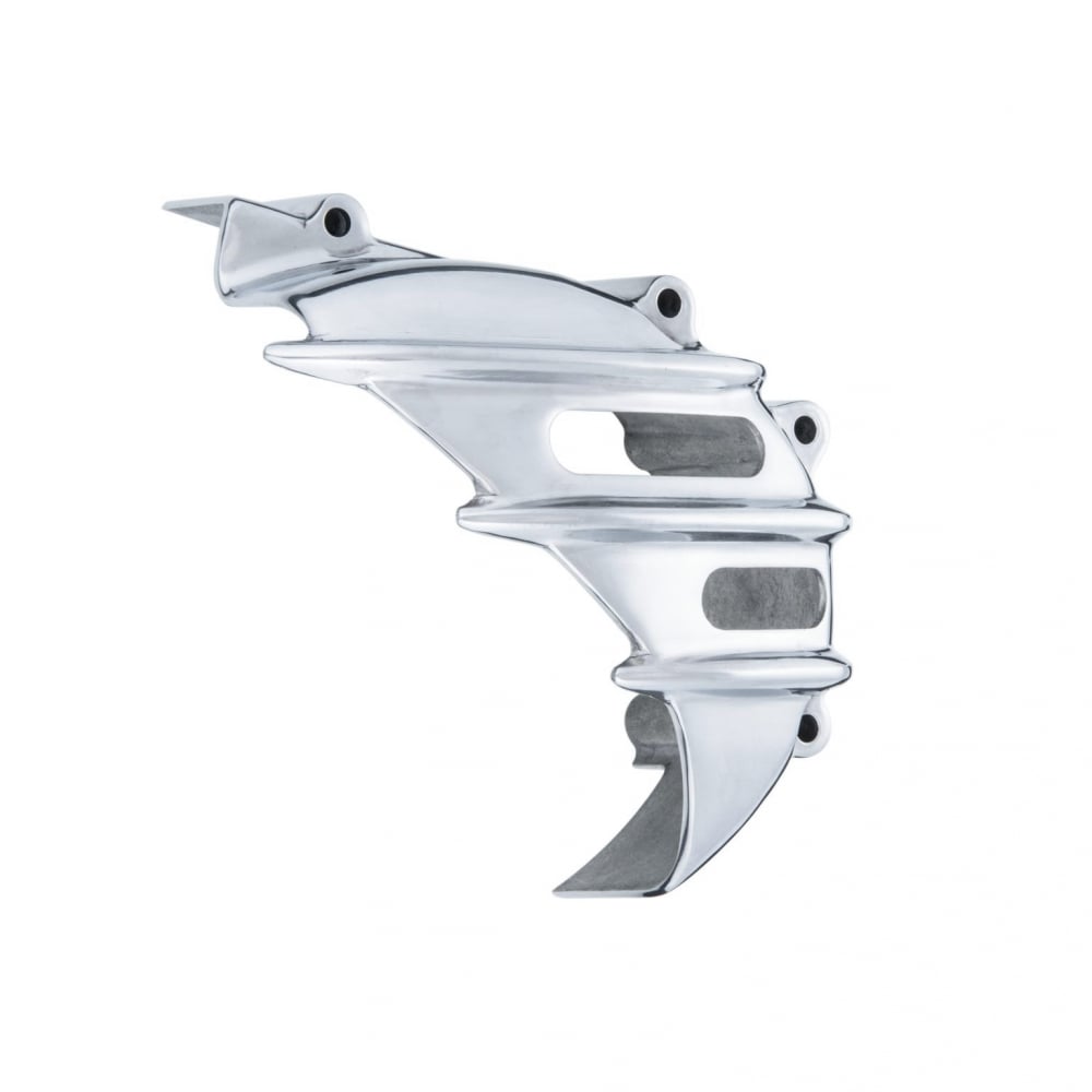 Sprocket Cover - Ribbed - Polished - Triumph Bonneville Air Cooled