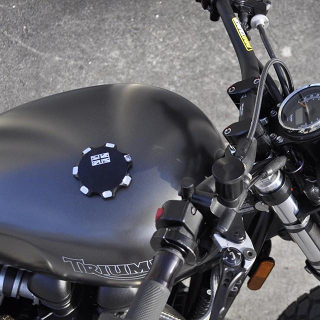 Joker Machine Billet Fuel Cap Union Jack - Black
