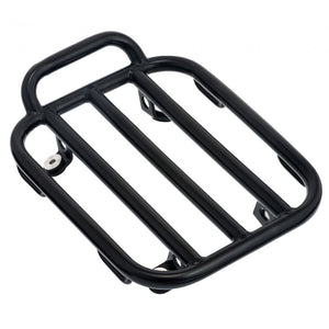 Voyager Rear Rack - for Triumph Bobber/Indian Scout/Harley - Black Powder Coated