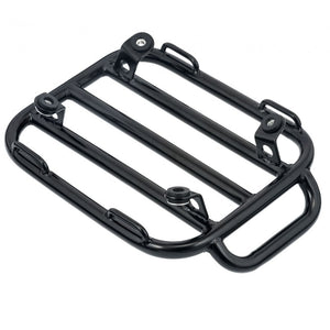 Voyager Rear Rack - for Triumph Bobber/Indian Scout/Harley - Black Powder Coated