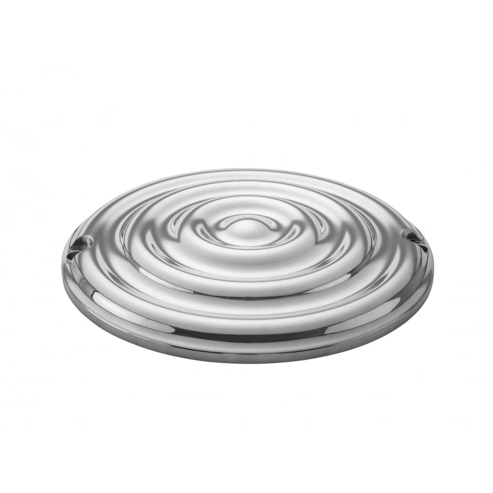 Yamaha XS650 Alternator Cover - Rippled Polished Aluminium