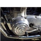 Yamaha XS650 Alternator Cover - Rippled Polished Aluminium