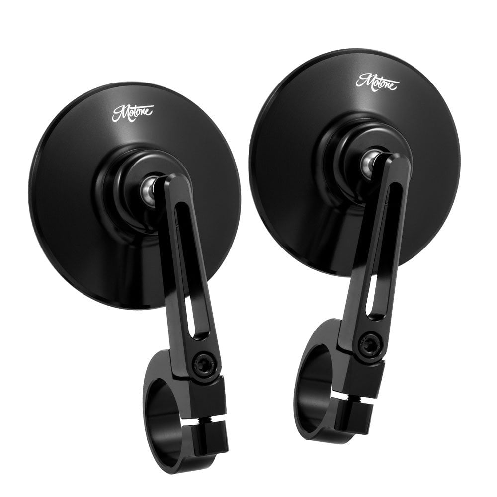 Bar End Mirrors - 2 x TURISMO Billet Bar End Mirror - TYPE S (80mm)