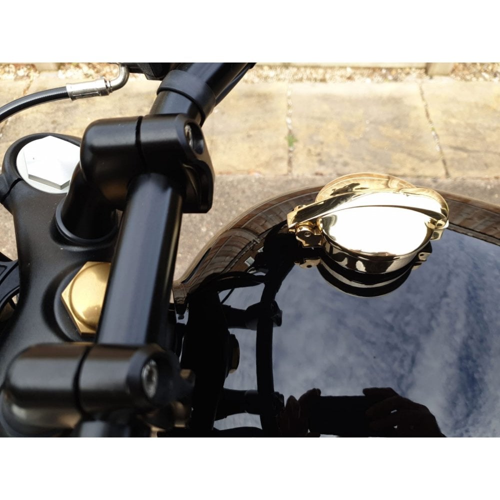 Solid Brass Monza Cap Kit - Limited Run - Vickers Motorcycle Co. - a ...