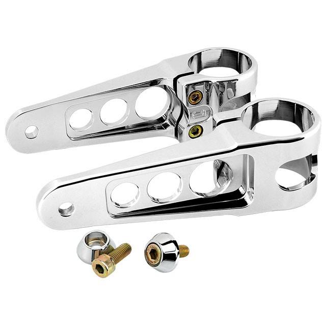 Joker Machine Headlight Brackets - Chrome