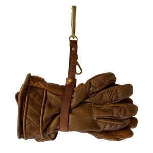 Vickers Motorcycle Co. Leather Glove Holder