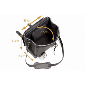 Leather Messenger Bag - Vintage Style - Alo's